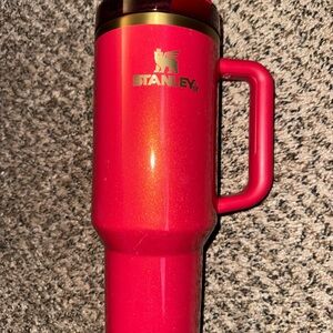 Stanley Bold Red Travel Mug with Handle
